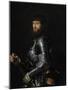 Portrait of a Nobleman in Armour, Between 1540 and 1560-Giovan Battista Moroni-Mounted Giclee Print