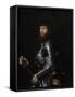 Portrait of a Nobleman in Armour, Between 1540 and 1560-Giovan Battista Moroni-Framed Stretched Canvas