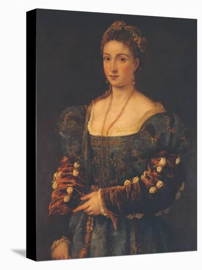 Portrait of a Noblewoman-Titian (Tiziano Vecelli)-Stretched Canvas