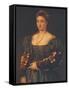 Portrait of a Noblewoman-Titian (Tiziano Vecelli)-Framed Stretched Canvas