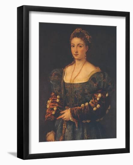 Portrait of a Noblewoman-Titian (Tiziano Vecelli)-Framed Giclee Print