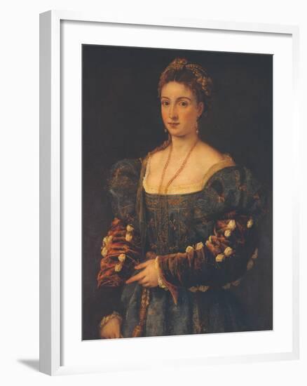 Portrait of a Noblewoman-Titian (Tiziano Vecelli)-Framed Giclee Print
