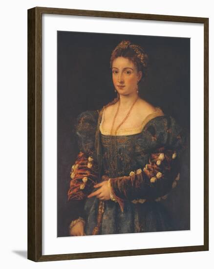 Portrait of a Noblewoman-Titian (Tiziano Vecelli)-Framed Giclee Print