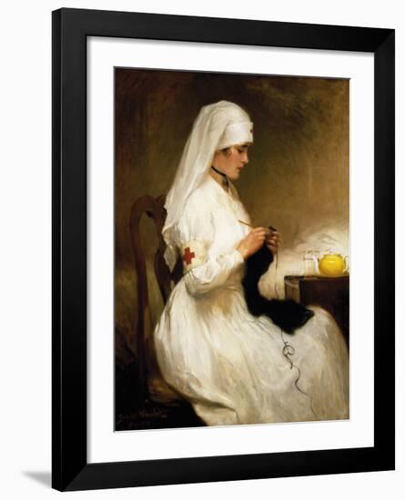 Portrait of A Nurse from the Red Cross-Gabriel Emile Niscolet-Framed Premium Giclee Print