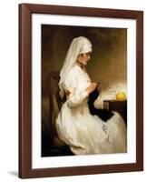 Portrait of A Nurse from the Red Cross-Gabriel Emile Niscolet-Framed Premium Giclee Print