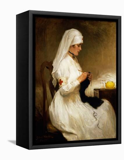 Portrait of a Nurse from the Red Cross-Gabriel Emile Niscolet-Framed Stretched Canvas