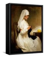 Portrait of a Nurse from the Red Cross-Gabriel Emile Niscolet-Framed Stretched Canvas