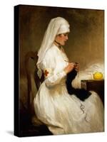 Portrait of a Nurse from the Red Cross-Gabriel Emile Niscolet-Stretched Canvas