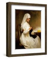 Portrait of a Nurse from the Red Cross-Gabriel Emile Niscolet-Framed Premium Giclee Print