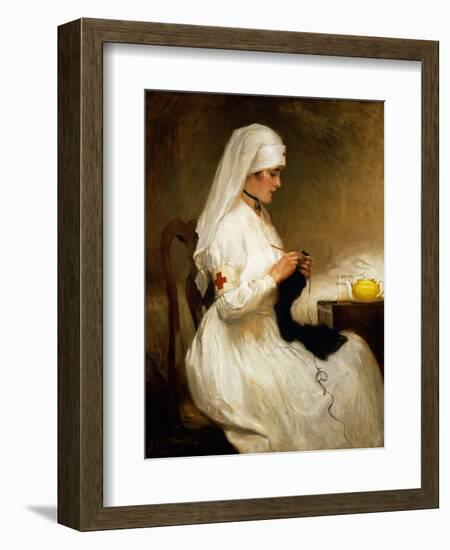 Portrait of a Nurse from the Red Cross-Gabriel Emile Niscolet-Framed Premium Giclee Print