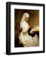 Portrait of a Nurse from the Red Cross-Gabriel Emile Niscolet-Framed Premium Giclee Print