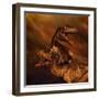 Portrait of a Pair of Megalosaurus Dinosaurs-null-Framed Art Print