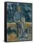 Portrait of a Peasant. 1905-06-Paul Cézanne-Framed Stretched Canvas