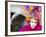 Portrait of a Person Dressed in Mask and Costume Taking Part in Carnival, Venice, Italy-Lee Frost-Framed Photographic Print