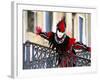 Portrait of a Person Dressed in Mask and Costume Taking Part in Carnival, Venice, Italy-Lee Frost-Framed Photographic Print