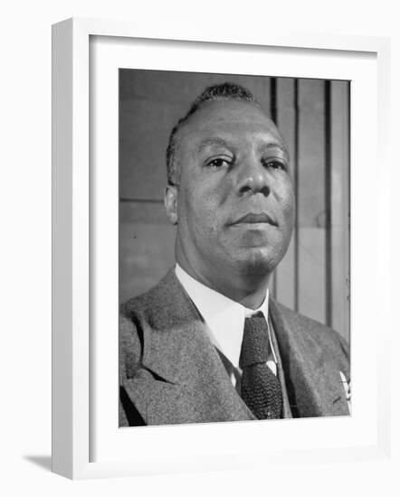 Portrait of A. Philip Randolph, the Head of Brotherhood of Sleeping Car Porters-null-Framed Photographic Print