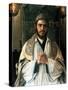 Portrait of a Pious Young Rabbi-Isidor Kaufmann-Stretched Canvas