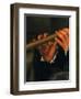 Portrait of a Player with Flute (The Flute Player)-null-Framed Giclee Print