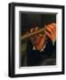 Portrait of a Player with Flute (The Flute Player)-null-Framed Giclee Print