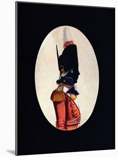 'Portrait of a Private in an English regiment', late 18th Century', 1912-E Neville Jackson-Mounted Giclee Print