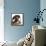 Portrait of A Puppy in A Basket.-AZALIA-Framed Stretched Canvas displayed on a wall