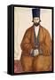 Portrait of a Qajar Noble, C.1864-5-null-Framed Stretched Canvas