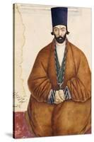 Portrait of a Qajar Noble, C.1864-5-null-Stretched Canvas