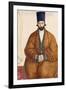 Portrait of a Qajar Noble, C.1864-5-null-Framed Premium Giclee Print