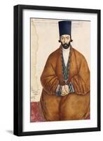 Portrait of a Qajar Noble, C.1864-5-null-Framed Premium Giclee Print