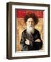 Portrait of a Rabbi before Torah Curtain-Isidor Kaufmann-Framed Art Print