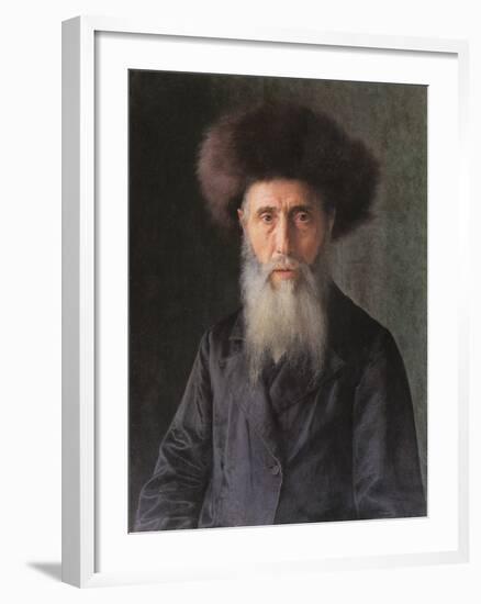 Portrait of a Rabbi-Isidor Kaufmann-Framed Art Print