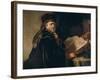 Portrait of a rabbi-Rembrandt Rembrandt-Framed Giclee Print