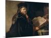 Portrait of a rabbi-Rembrandt Rembrandt-Mounted Giclee Print