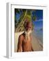 Portrait of a Rasta Man at Pigeon Point, Tobago, Trinidad and Tobago, West Indies, Caribbean-Gavin Hellier-Framed Photographic Print