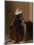 Portrait of a Richly Dressed Young Woman, C.1630 (Oil on Panel)-Pieter Codde-Mounted Giclee Print