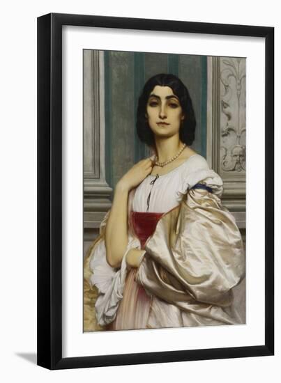 Portrait of a Roman Lady (La Nanna), 1859 (Oil on Canvas)-Frederic Leighton-Framed Giclee Print