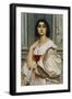 Portrait of a Roman Lady (La Nanna), 1859 (Oil on Canvas)-Frederic Leighton-Framed Giclee Print