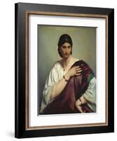 Portrait of a Roman Woman-Anselm Feuerbach-Framed Giclee Print