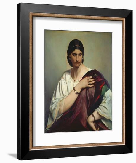 Portrait of a Roman Woman-Anselm Feuerbach-Framed Giclee Print
