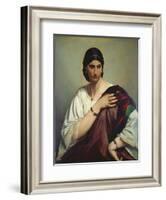 Portrait of a Roman Woman-Anselm Feuerbach-Framed Giclee Print