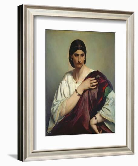 Portrait of a Roman Woman-Anselm Feuerbach-Framed Giclee Print