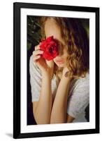 Portrait of a Rose-Michalina Wozniak-Framed Photographic Print