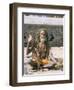 Portrait of a Sadhu, Hindu Holy Man, Pashupatinath Temple, Kathmandu, Nepal-Tony Waltham-Framed Photographic Print