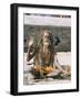 Portrait of a Sadhu, Hindu Holy Man, Pashupatinath Temple, Kathmandu, Nepal-Tony Waltham-Framed Photographic Print