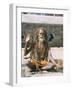 Portrait of a Sadhu, Hindu Holy Man, Pashupatinath Temple, Kathmandu, Nepal-Tony Waltham-Framed Photographic Print