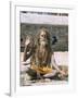 Portrait of a Sadhu, Hindu Holy Man, Pashupatinath Temple, Kathmandu, Nepal-Tony Waltham-Framed Photographic Print