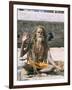 Portrait of a Sadhu, Hindu Holy Man, Pashupatinath Temple, Kathmandu, Nepal-Tony Waltham-Framed Photographic Print