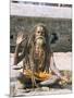 Portrait of a Sadhu, Hindu Holy Man, Pashupatinath Temple, Kathmandu, Nepal-Tony Waltham-Mounted Photographic Print