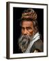 Portrait of a Sadhu...-Rakesh J.V-Framed Photographic Print