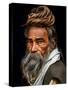 Portrait of a Sadhu...-Rakesh J.V-Stretched Canvas